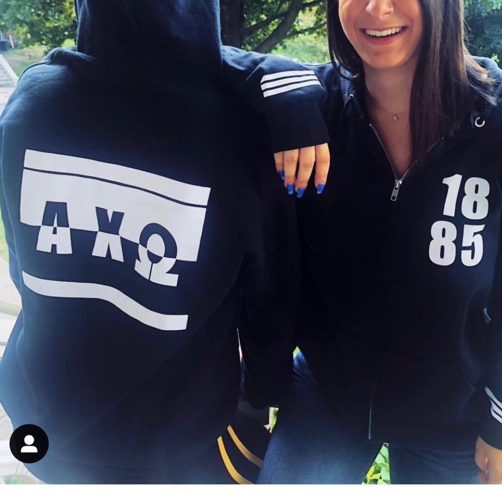 Alpha Chi Omega zip-up hoodie